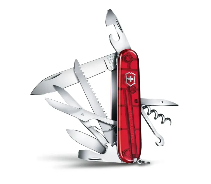 Складаний ніж Victorinox Swiss Army Huntsman 1.3713.T Red
