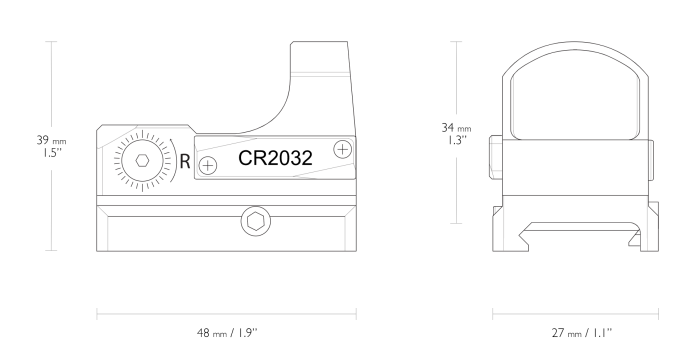 Приціл коліматорний Hawke Micro Reflex Sight 3 MOA Weaver (12141)