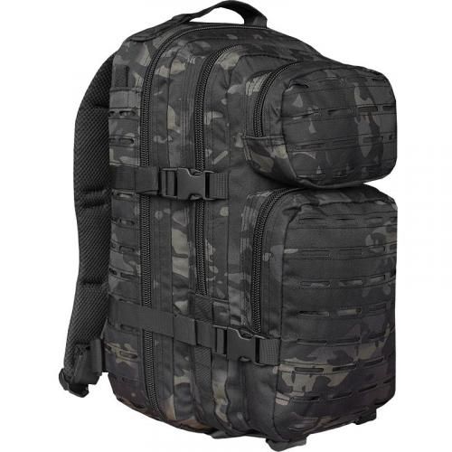 Рюкзак тактичний Mil-Tec Assault "S" Laser Cut (20 літрів) Multitarn Black