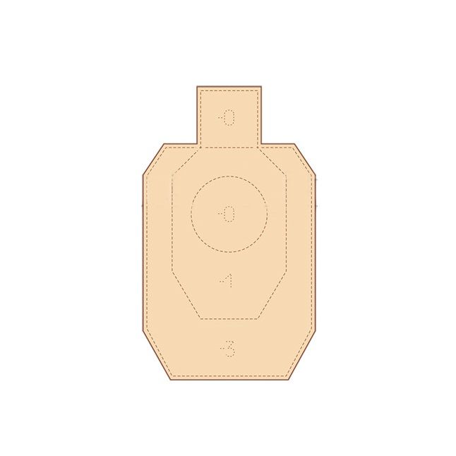 Мішень Алебарда картонна IDPA міні 510