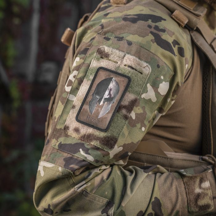 Нашивка M-Tac Spartan Helmet Coyote/Black