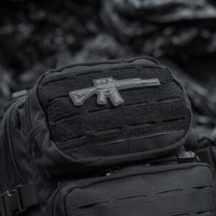 Нашивка M-Tac AR-15 3D PVC Dark Grey
