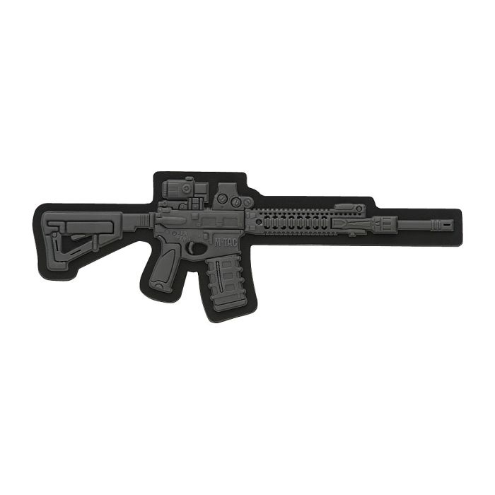 Нашивка M-Tac AR-15 3D PVC Dark Grey
