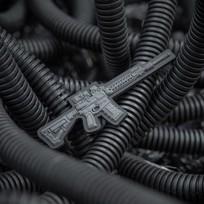 Нашивка M-Tac AR-15 3D PVC Dark Grey