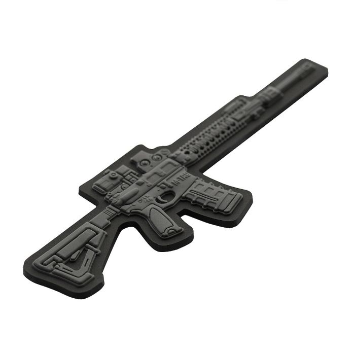 Нашивка M-Tac AR-15 3D PVC Dark Grey