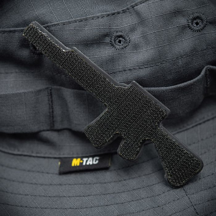 Нашивка M-Tac AR-15 3D PVC Dark Grey