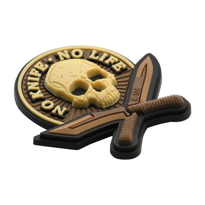 Нашивка M-Tac No Knife - No Life 3D PVC Coyote