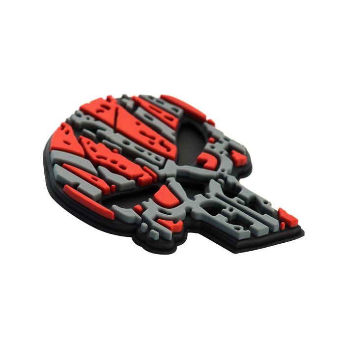 Нашивка M-Tac Ukrainian Punisher 3D PVC Red/Black