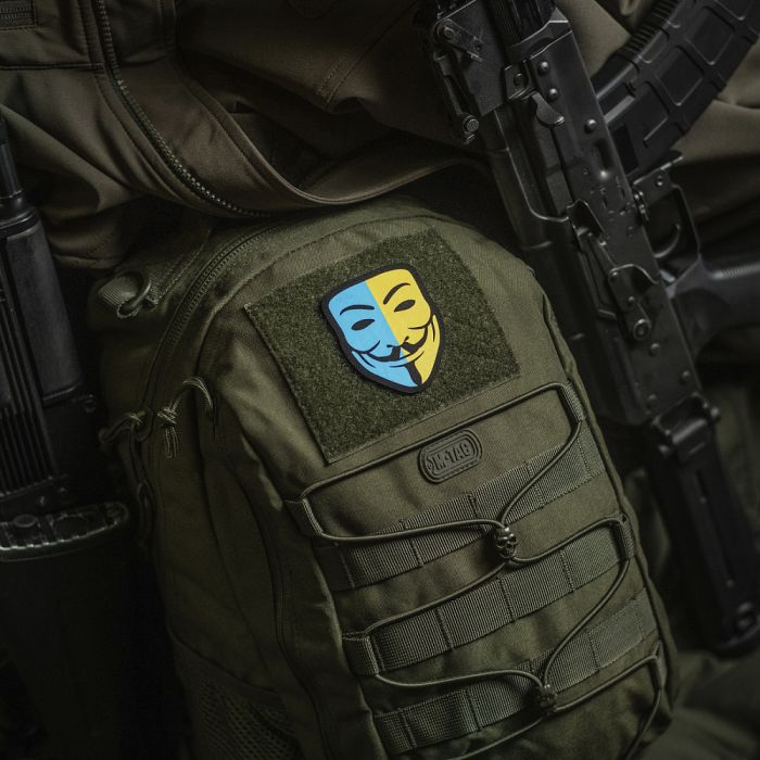 Нашивка M-Tac Anonymous Black/Yellow/Blue