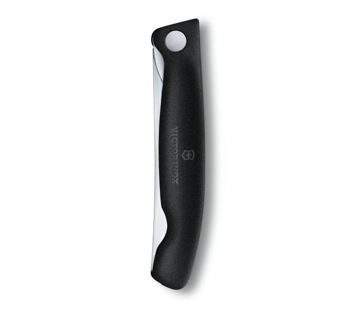 Ніж кухонний Victorinox Swiss Classic Foldable Paring 6.7833.FB, серейтор, чорний