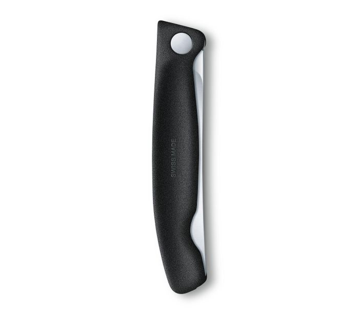 Ніж кухонний Victorinox Swiss Classic Foldable Paring 6.7833.FB, серейтор, чорний