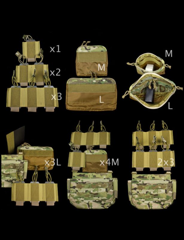 Базовий плакард Кенгу мультикам на плитоноску “Thorax”