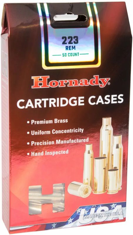 Гільза Hornady 223 Rem (5,56/45) латунна 50 шт.
