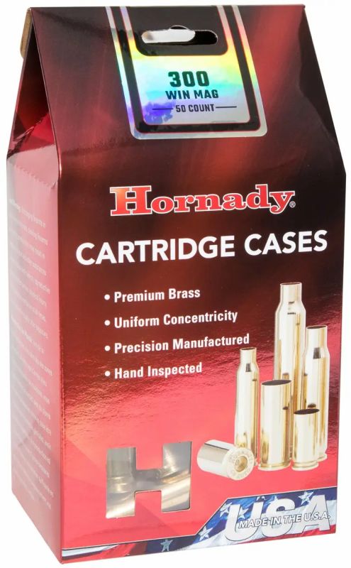 Гільза Hornady 300 Win Mag латунна 50 шт.