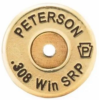 Гильза Peterson некапсулированная калибр  .308Win  Small Rifle Primer  50 шт/уп