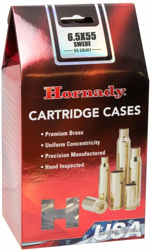 Гільза Hornady 6,5x55 латунна 50 шт.