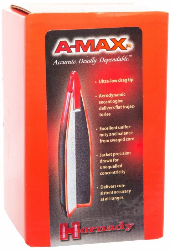 Куля Hornady A-Max кал .30 маса 168 гр (10.9 г) 100 шт