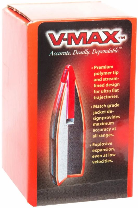 Куля Hornady V-Max кал. 6 мм (.243) маса 87 гр (5.6 г) 100 шт