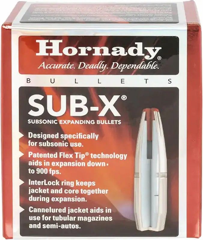 Куля Hornady SUB-X кал. 7,62х39 маса 255 гр (16.52 г) 100 шт