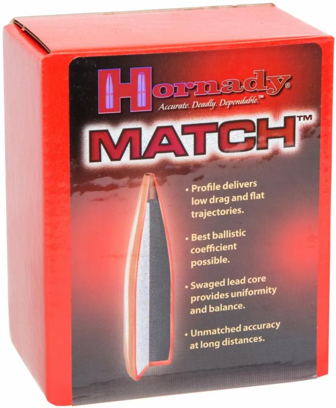 Куля Hornady BTHP кал .30 маса 208 гр (13.5 г) 100 шт