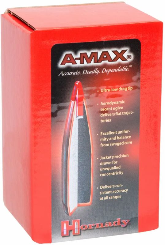 Куля Hornady A-MAX кал .338 маса 285 гр (18.5 г) 50 шт