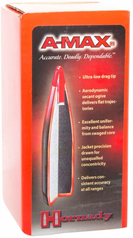 Куля Hornady A-Max кал. 6.5 мм (.264) маса 123 гр (8 г) 100 шт