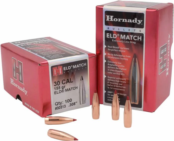 Куля Hornady ELD Match кал .30 маса 155 гр (10 г) 100 шт