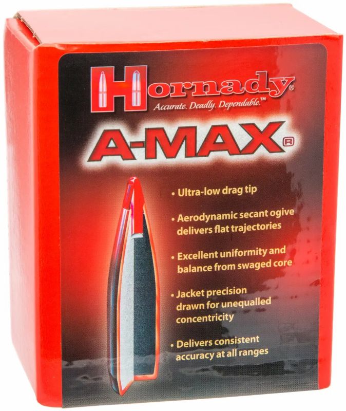 Куля Hornady A-Max кал .30 маса 208 гр (13.5 г) 100 шт