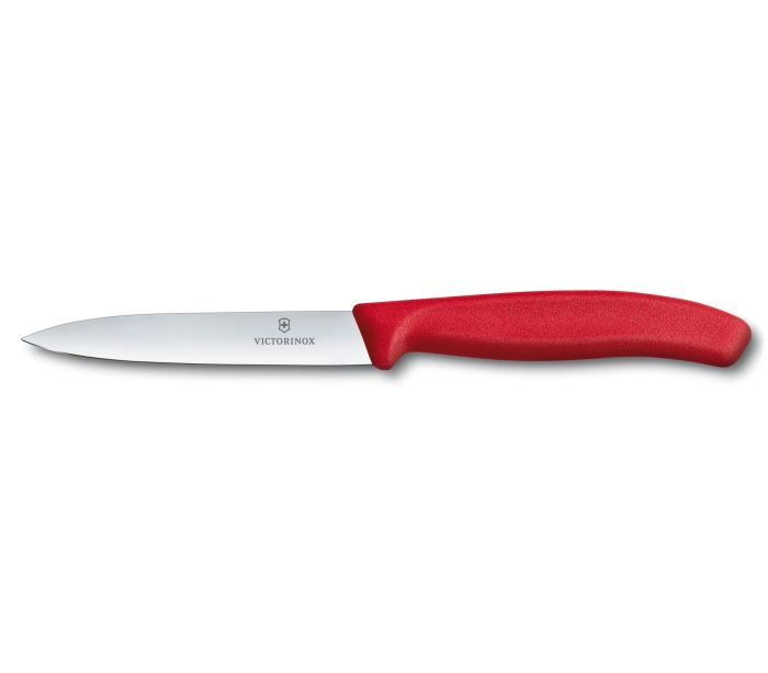 Ніж кухонний Victorinox Swiss Classic Paring 6.7701, лезо - 10 см, червоне руків'я