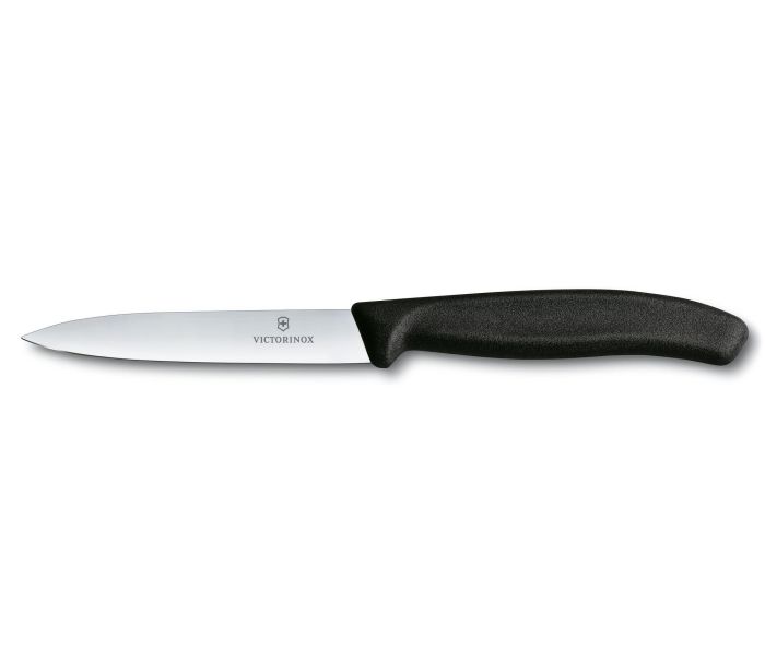 Ніж кухонний Victorinox Swiss Classic Paring 6.7703, лезо - 10 см, чорне руків'я