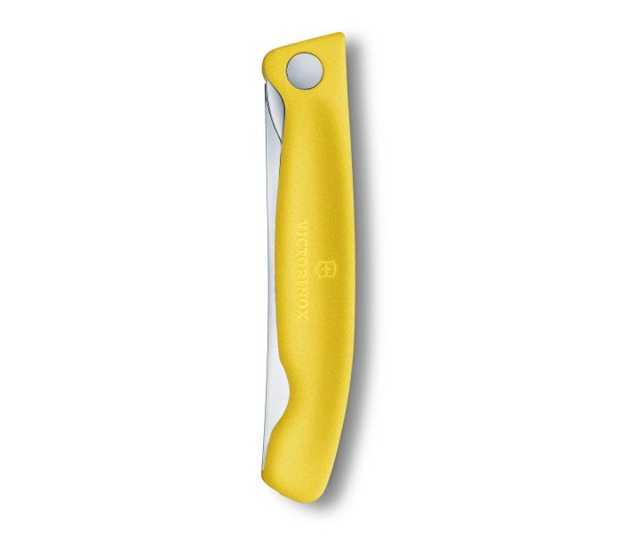 Ніж кухонний Victorinox Swiss Classic Foldable Paring 6.7836.F8B, серейтор, жовтий