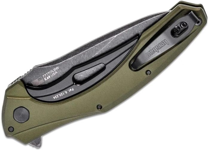 Ніж складаний KAI Kershaw Bareknuckle Black Blade 7777OLBW