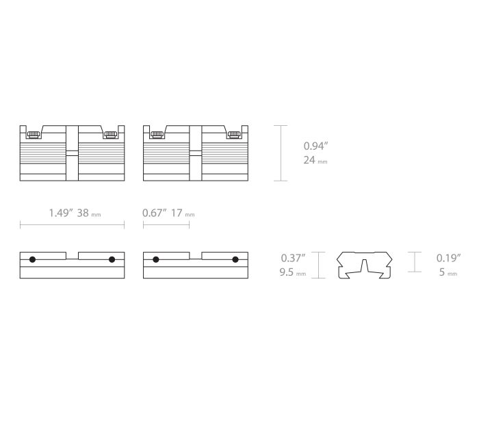 Адаптер роздільний Hawke Adaptor Base 11 мм Weaver