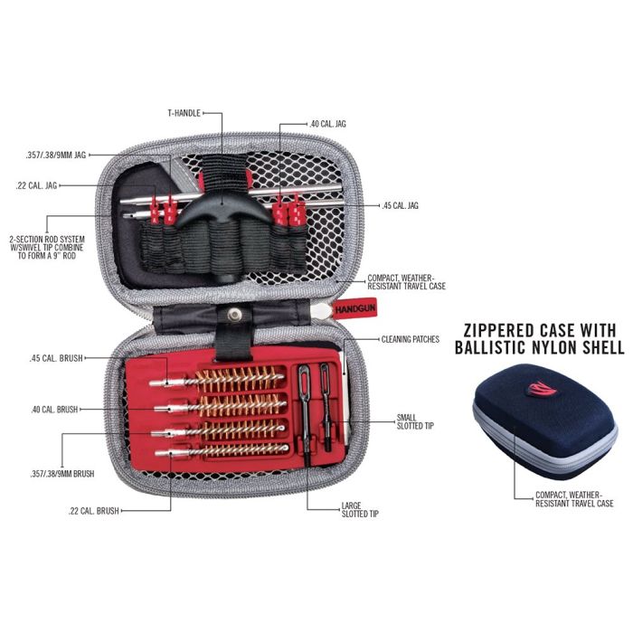 Набір для чищення Real Avid Gun Boss Handgun Cleaning Kit Pistol AVGCK310-P
