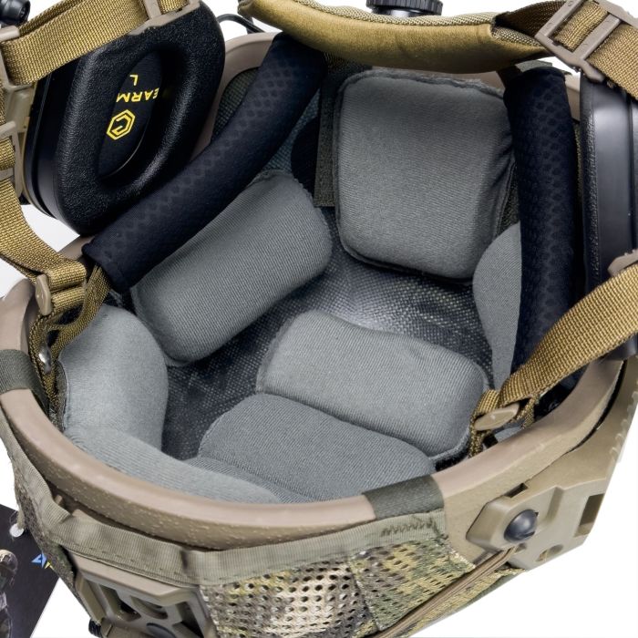 Балістичний шолом NIJ IIIA Sestan-Busch Helmet BK-ACH-HC Coyote (з комплектом додаткових подушок)