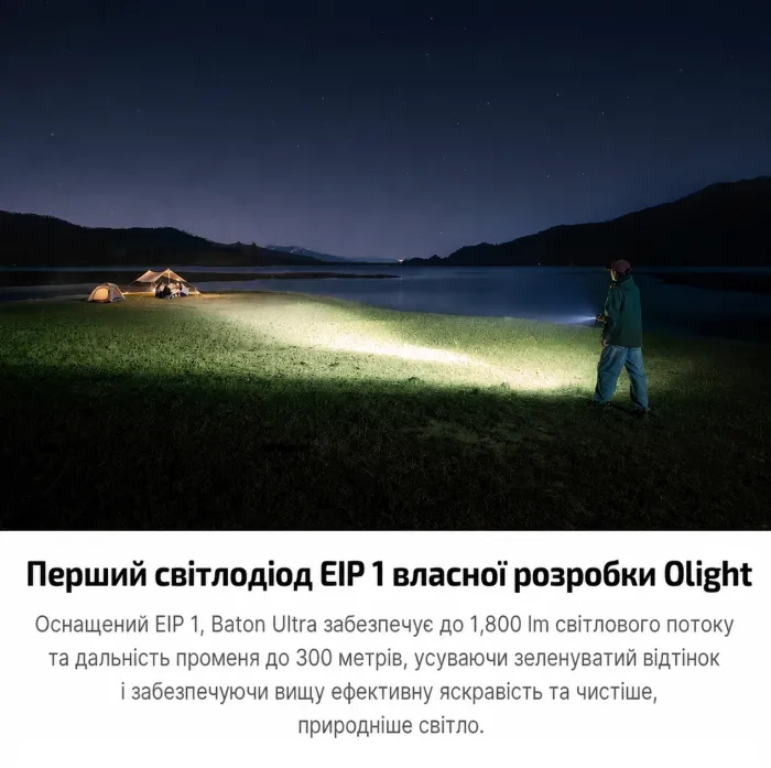 Ліхтар Olight Baton Ultra Olive Green 1800 lm
