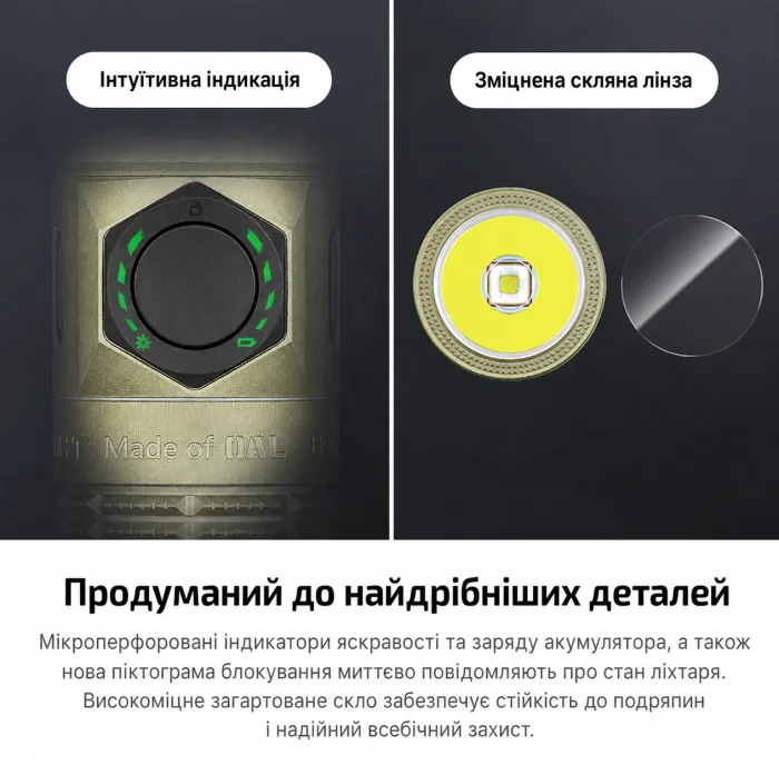 Ліхтар Olight Baton Ultra Olive Green 1800 lm