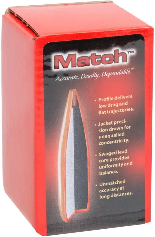 Куля Hornady BTHP Match кал .224 маса 75 гр (4.9 г) 100 шт
