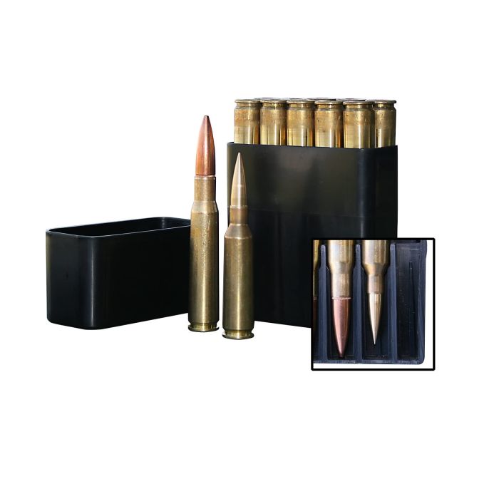 Коробка MTM 50 BMG Slip-Top на 10 патронів кал. 50 BMG (колір - чорний)