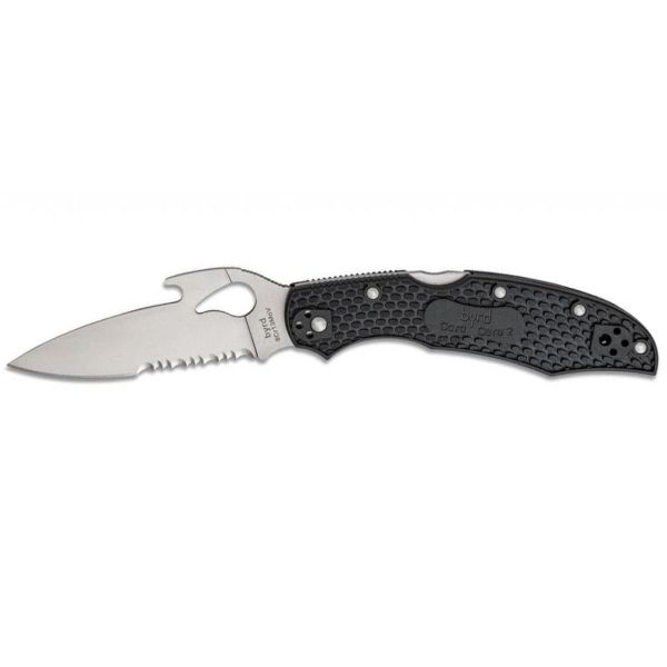 Ніж складаний Spyderco Byrd Cara Cara 2 Emerson Half Serrated (BY03PSBK2W)