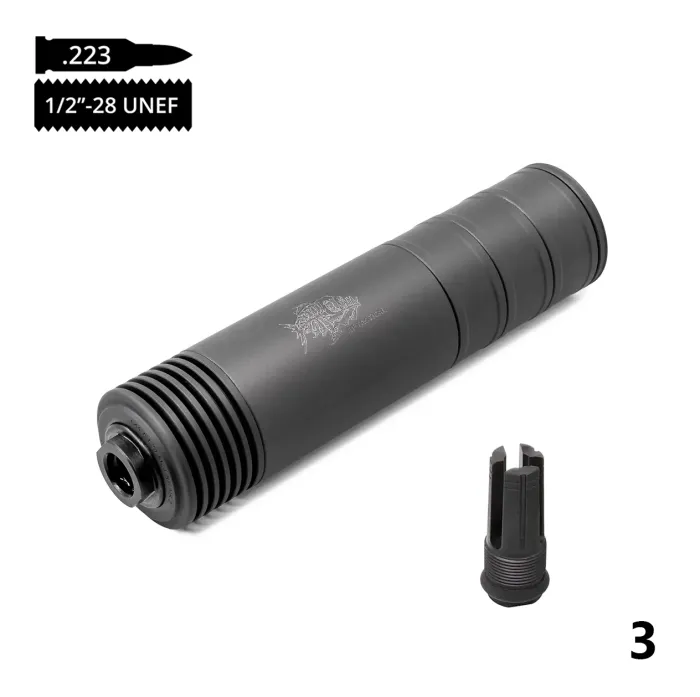 Cаундмодератор AFTactical 2в1 - [3 Cепаратора] .223/5.56 1/2x28 (S44F24)