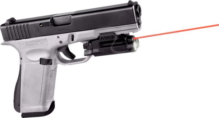 Цілевказівник LaserMax Spartan з ліхтарем 120l m на планку Picatinny червоний