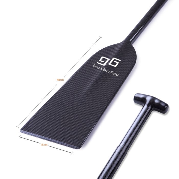 Весло Garce Bruce Paddle Carbon для веслування на човнах Дракон з регулюванням довжини Black