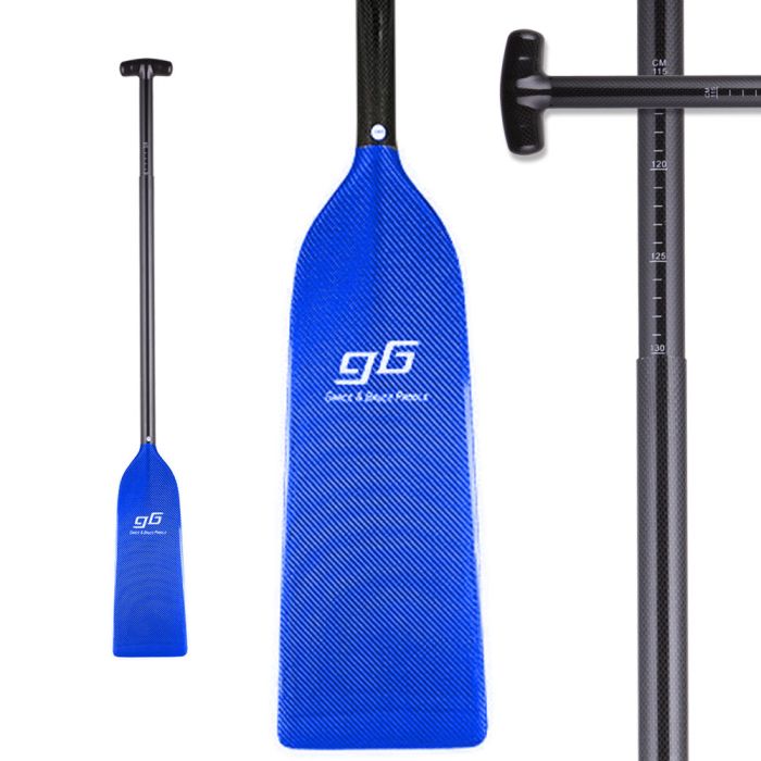 Весло Garce Bruce Paddle Carbon для веслування на човнах Дракон з регулюванням довжини Blue