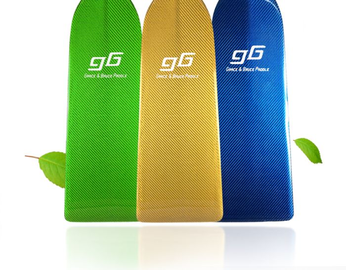 Весло Garce Bruce Paddle Carbon для веслування на човнах Дракон з регулюванням довжини Blue