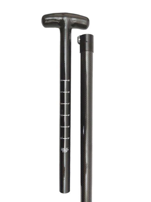 Весло Garce Bruce Paddle Carbon для веслування на човнах Дракон з регулюванням довжини Black