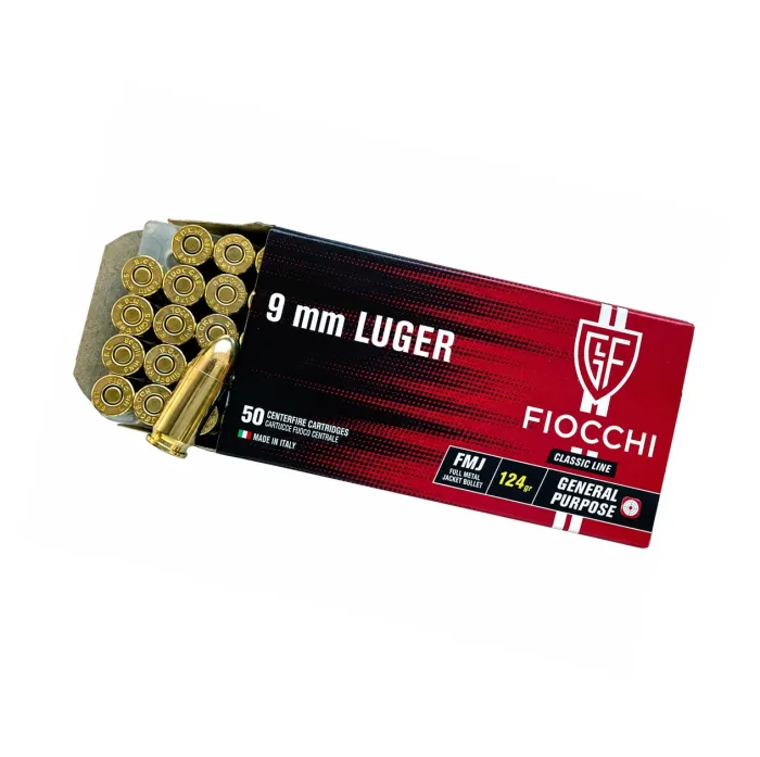 Набій нарізний Fiocchi 9 мм (9х19) FMJ 8.04 г 124 gr (70911200)