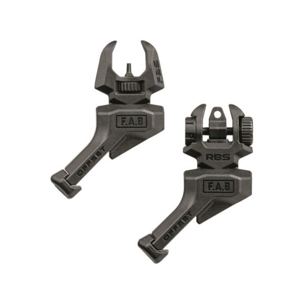 Цілик та мушка FAB Defense FRBS OFFSET 45 градусів Black