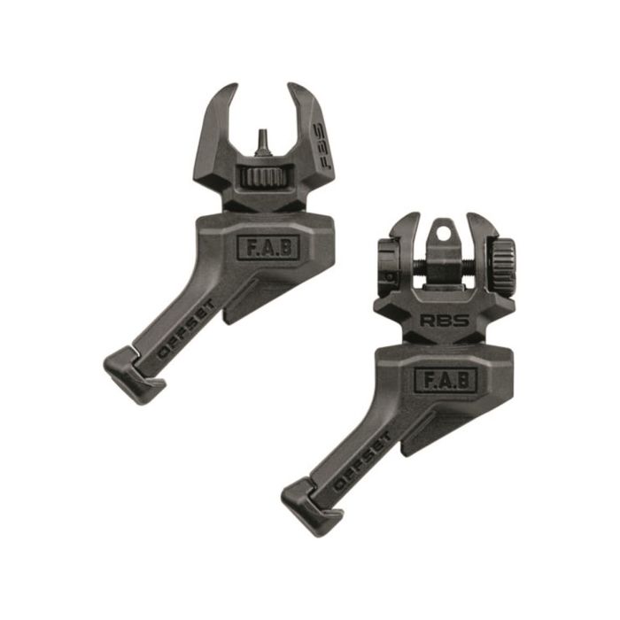 Цілик та мушка FAB Defense FRBS OFFSET 45 градусів Black