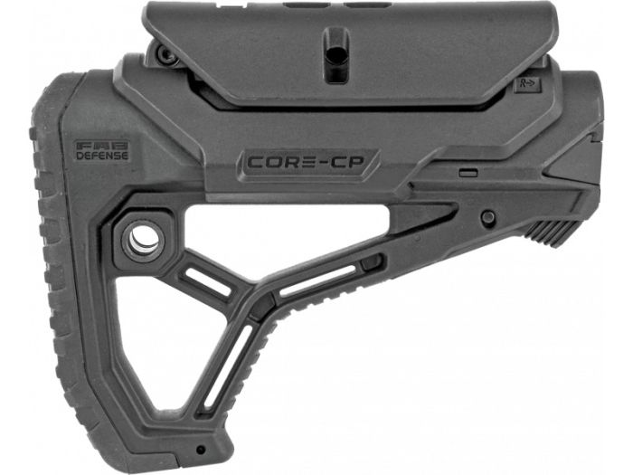 Приклад FAB Defense GL-CORE CP з упором під щоку для AR15/M1G/M4 (колір - чорний)